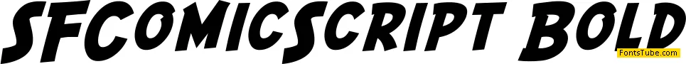 SF Comic Script Font Family