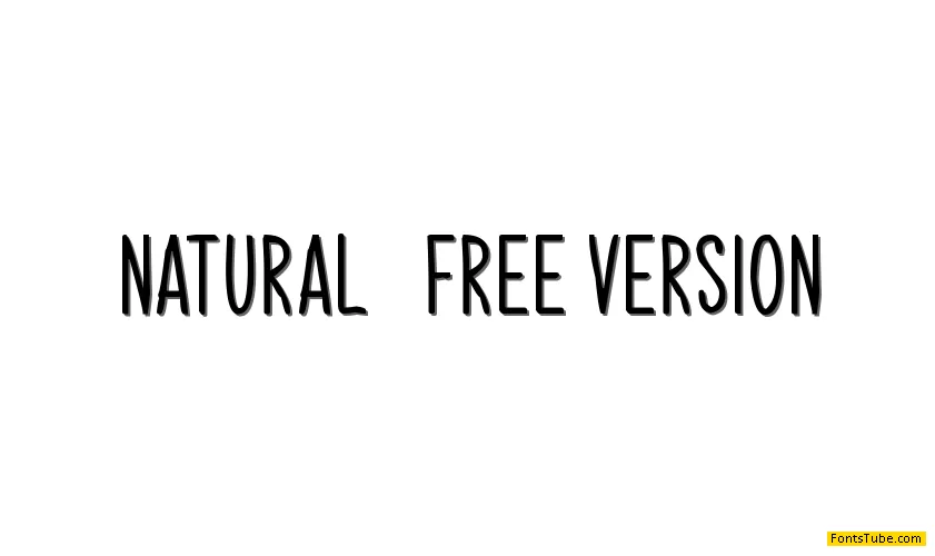 Natural - Free Version Font