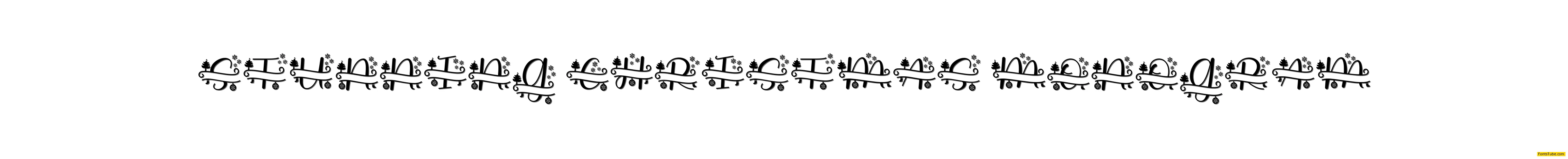 Stunning Christmas Monogram Font