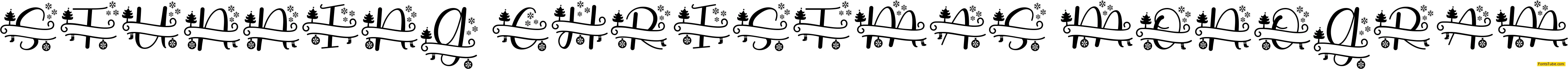 Stunning Christmas Monogram Font