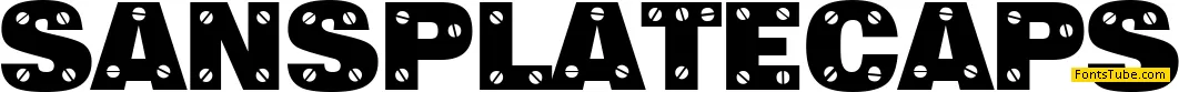 Sans Plate Caps Font