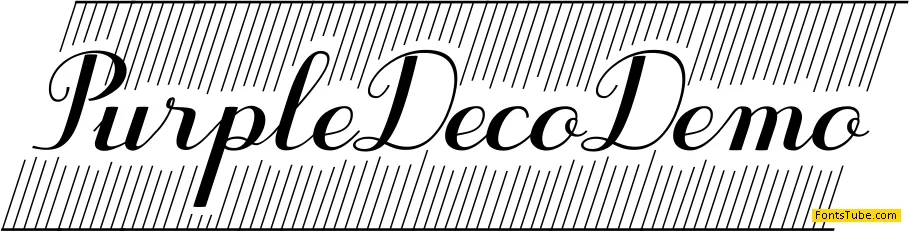 Purple DecoDemo Font