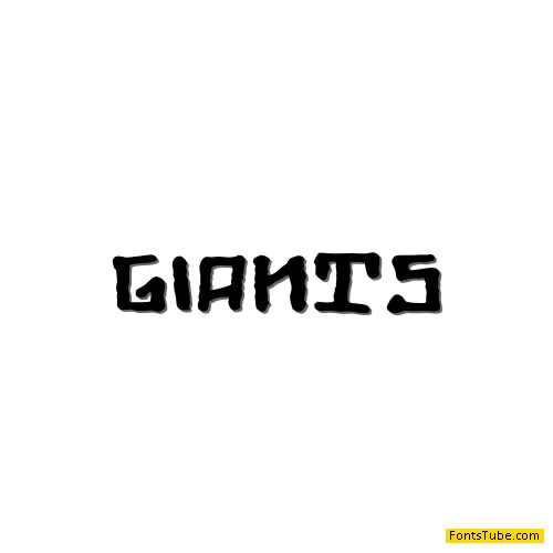 Giants Font