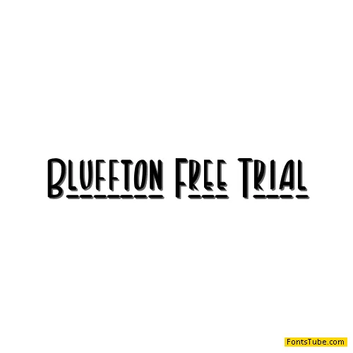 Bluffton Free Trial Font