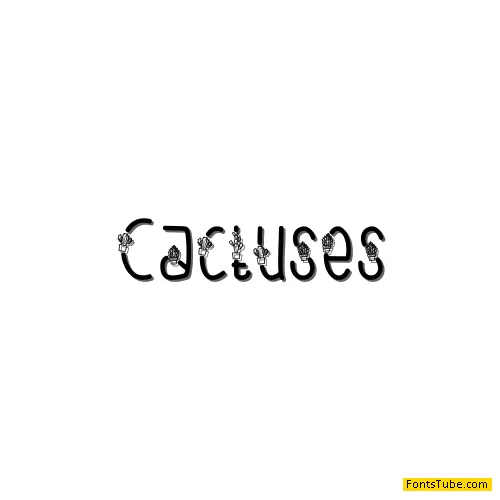 Cactuses Font