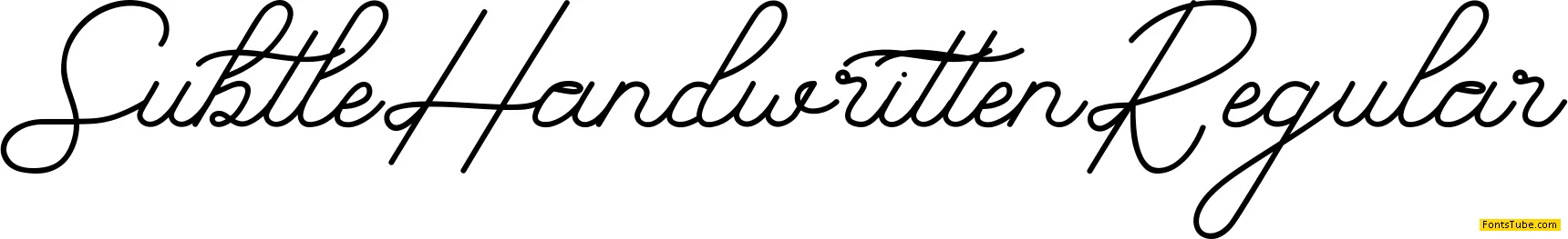 Subtle Handwritten Font