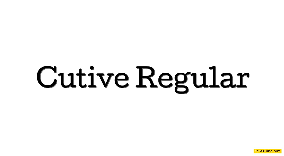 Cutive Font