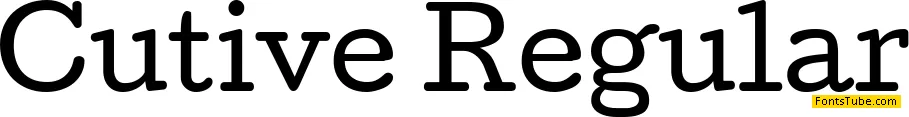 Cutive Font