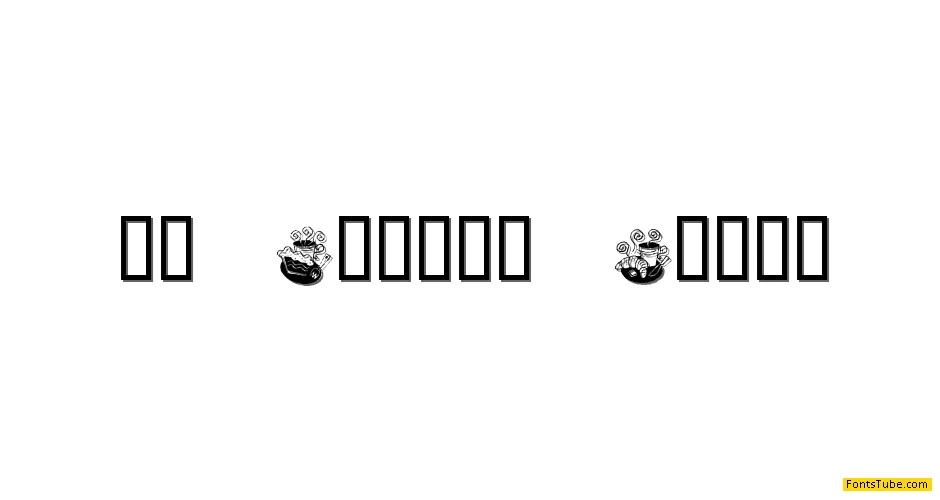 KR Coffee Dings Font