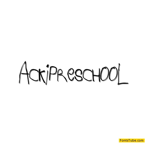 Acki Preschool Font