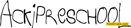 Acki Preschool Font