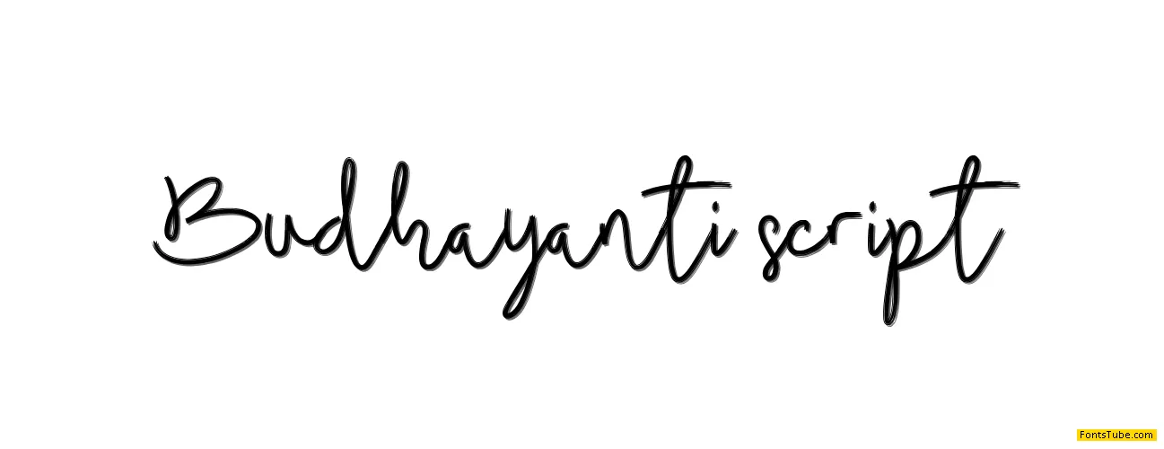 Budhayanti Script Font