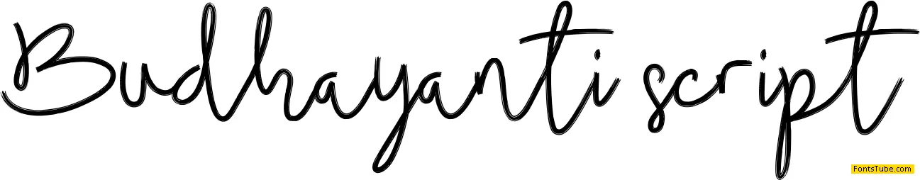 Budhayanti Script Font