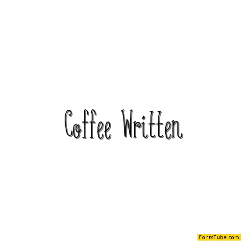 Coffee Written Font Family