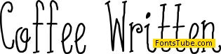 Coffee Written Font Family