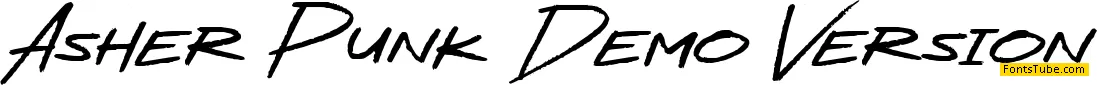 Asher Punk Demo Version Font