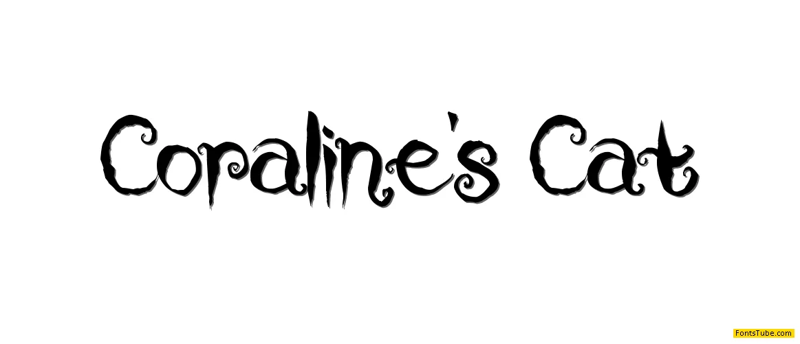 Coraline's Cat Font