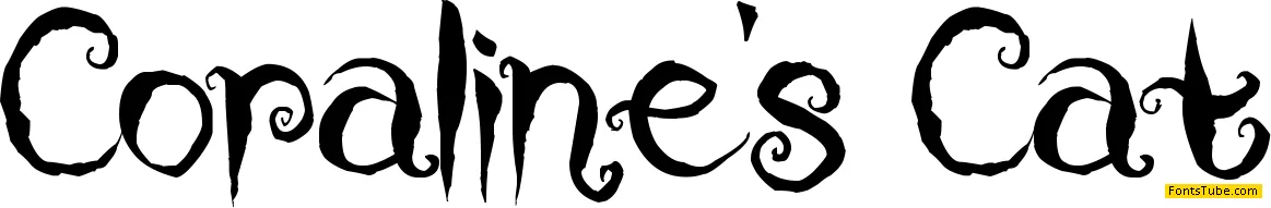 Coraline's Cat Font
