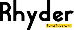 Rhyder Font