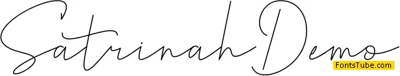 Satrinah Demo Font