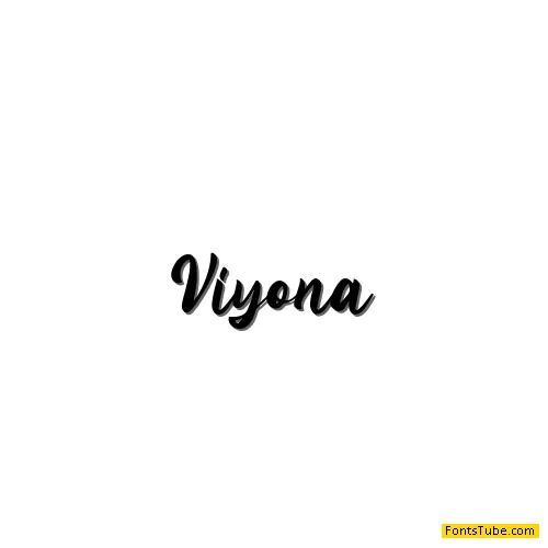 Viyona - Personal Use Font
