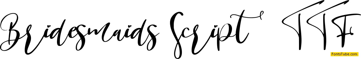 Bridesmaids Script Font Family