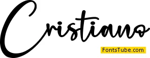 Cristiano - Personal Use Font