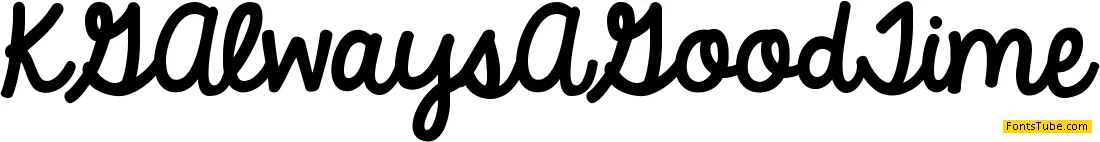 KG Always A Good Time Font