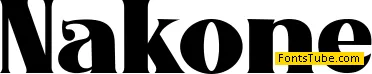 Nakone Demo Font