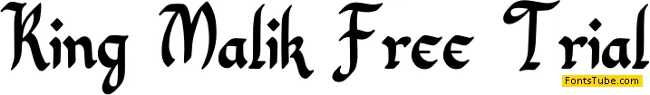 King Malik Free Trial Font