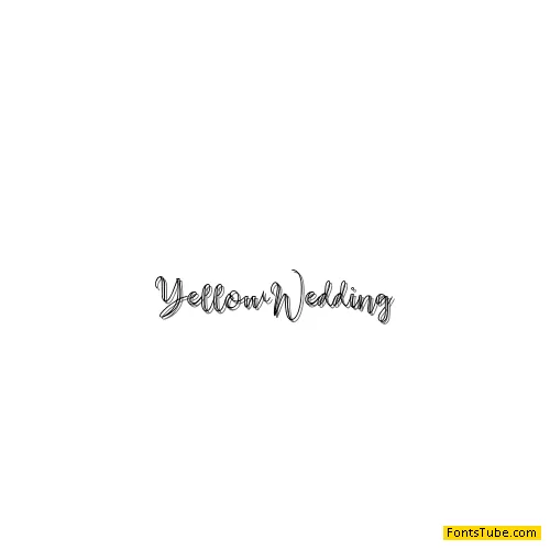 YellowWedding Font