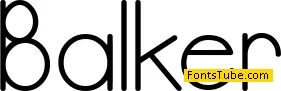Balker Font