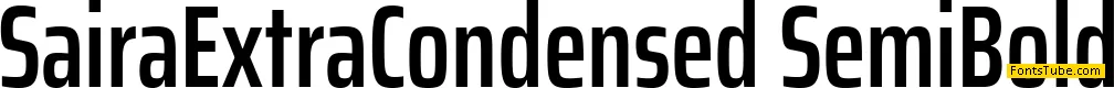 Saira ExtraCondensed Font Family