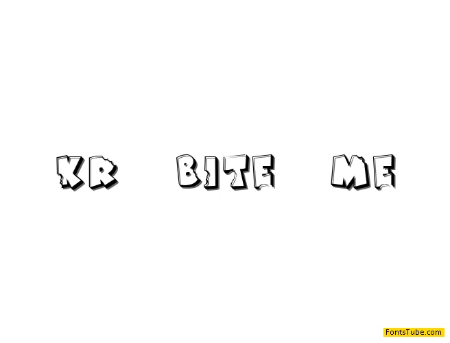 KR Bite Me Font