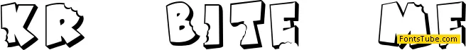 KR Bite Me Font