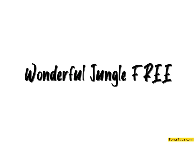 Wonderful Jungle FREE Font