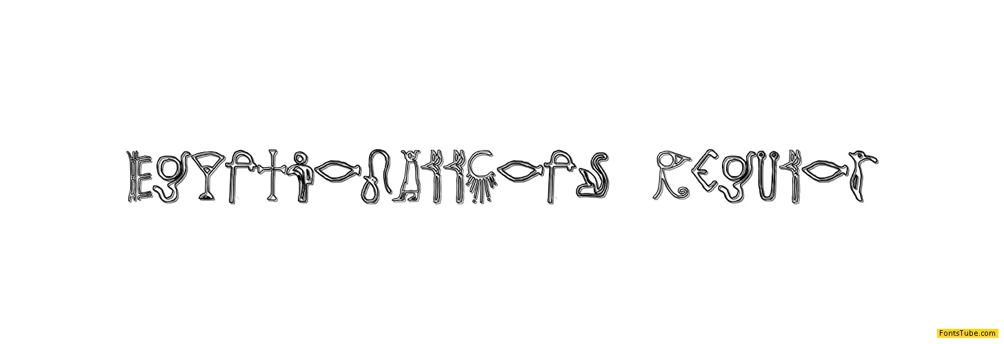 Egyptian All Caps Font