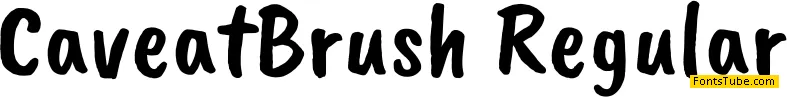 Caveat Brush Font