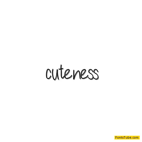 Cuteness Font