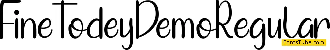 Fine Todey Demo Font Family