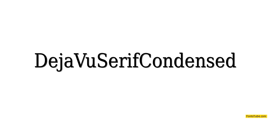 DejaVu Serif Font Family
