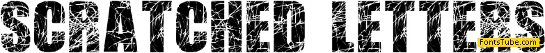 Scratched Letters Font