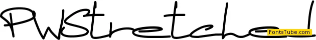 PWStretched Font
