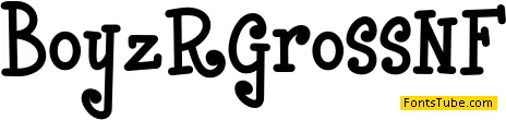 Boyz R Gross NF Font Family