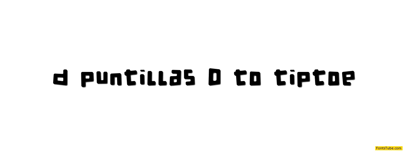 d puntillas Font Family