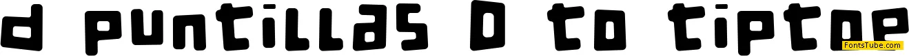 d puntillas Font Family