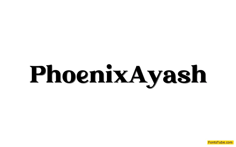 Phoenix Ayash Font