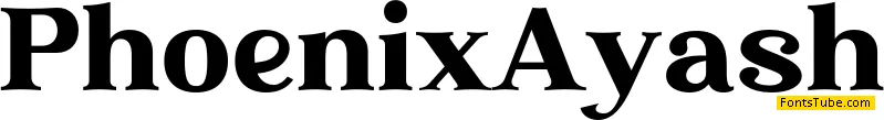 Phoenix Ayash Font