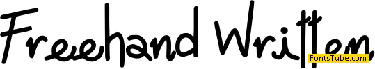 Freehand Written Font