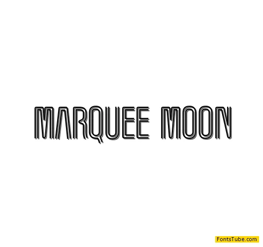 Marquee Moon Font